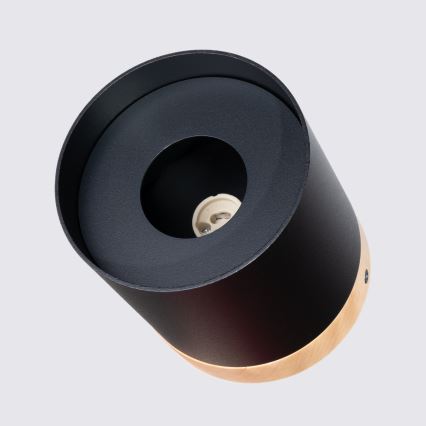 Foco RIF 1xGU10/10W/230V diá. 12 cm negro