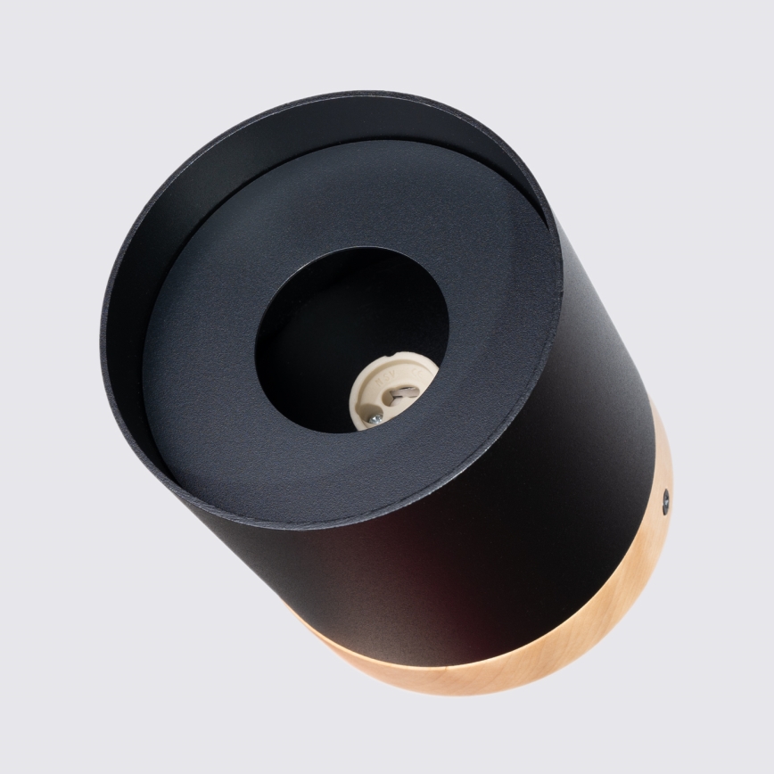 Foco RIF 1xGU10/10W/230V diá. 12 cm negro
