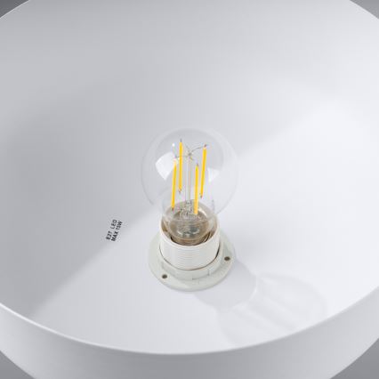 Lámpara colgante MARION 1xE27/15W/230V diá. 29,5 cm blanco