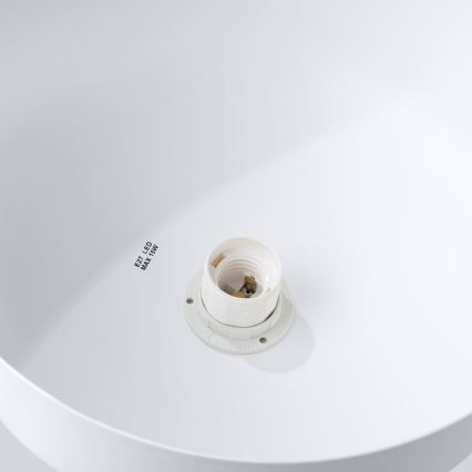 Lámpara colgante MARION 1xE27/15W/230V diá. 29,5 cm blanco