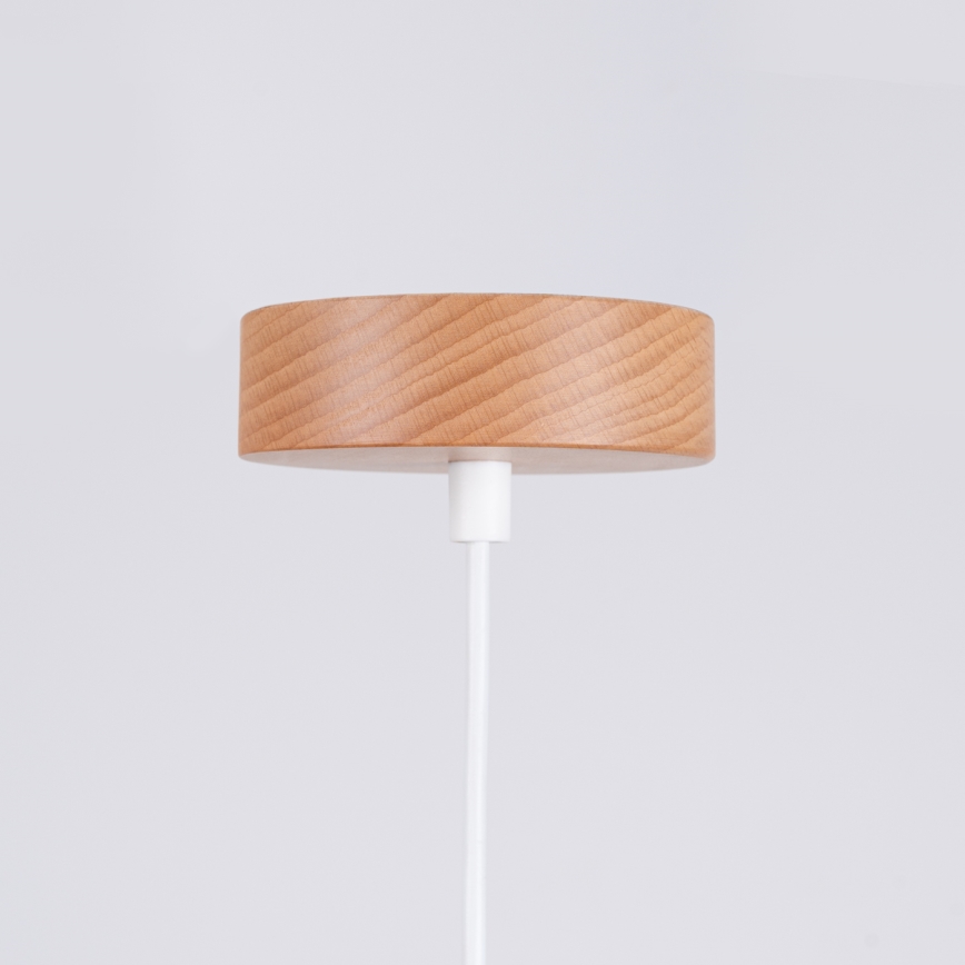 Lámpara colgante MARION 1xE27/15W/230V diá. 29,5 cm blanco