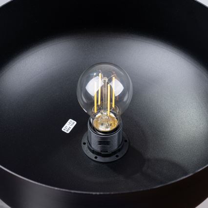 Lámpara colgante MARION 1xE27/15W/230V diá. 29,5 cm negro
