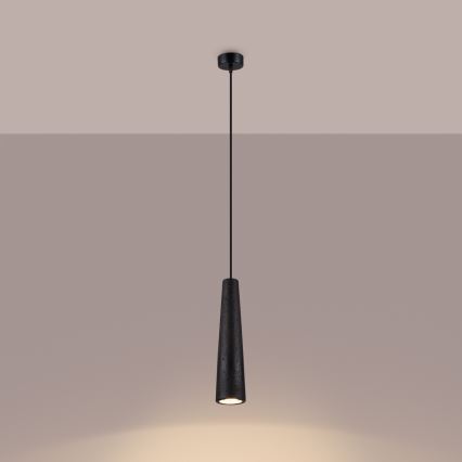 Lámpara colgante ELECTRA 1xGU10/10W/230V concreto/negro
