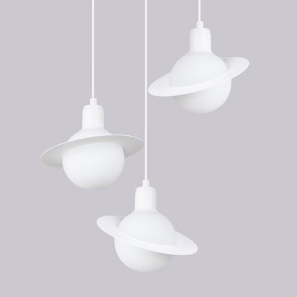 Lámpara colgante HYPERION 3xG9/8W/230V blanco