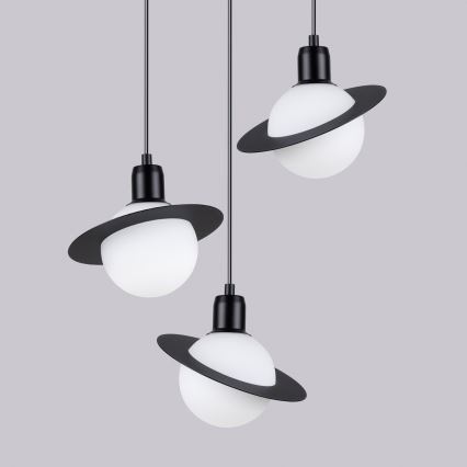 Lámpara colgante HYPERION 3xG9/8W/230V negro