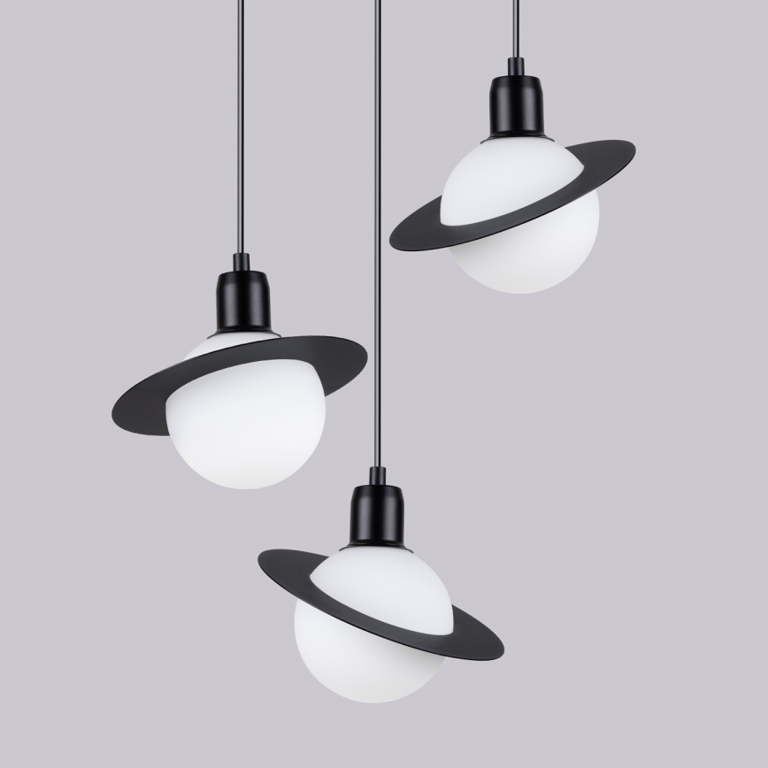 Lámpara colgante HYPERION 3xG9/8W/230V negro