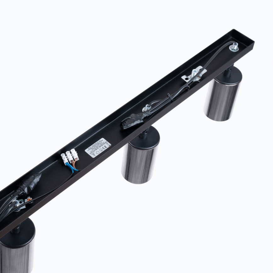 Foco WINX 4xGU10/10W/230V negro/cromo brillante