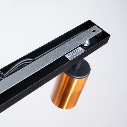 Foco WINX 2xGU10/10W/230V negro/cobre