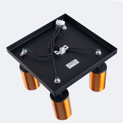 Foco WINX 4xGU10/10W/230V negro/cobre
