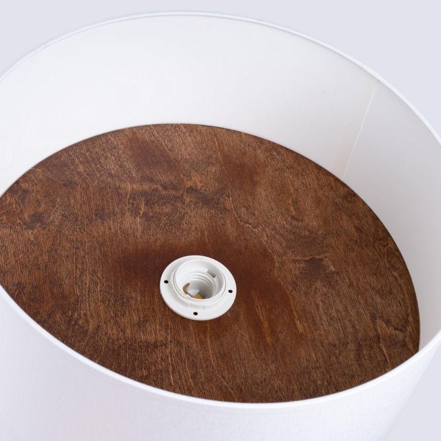 Plafón TELESTO 1xE27/15W/230V diá. 35 cm blanco/marrón