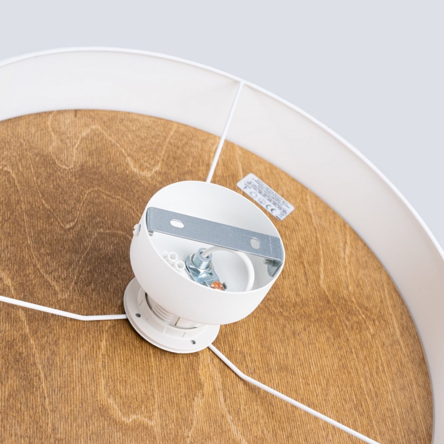 Plafón TELESTO 1xE27/15W/230V diá. 35 cm blanco/beige