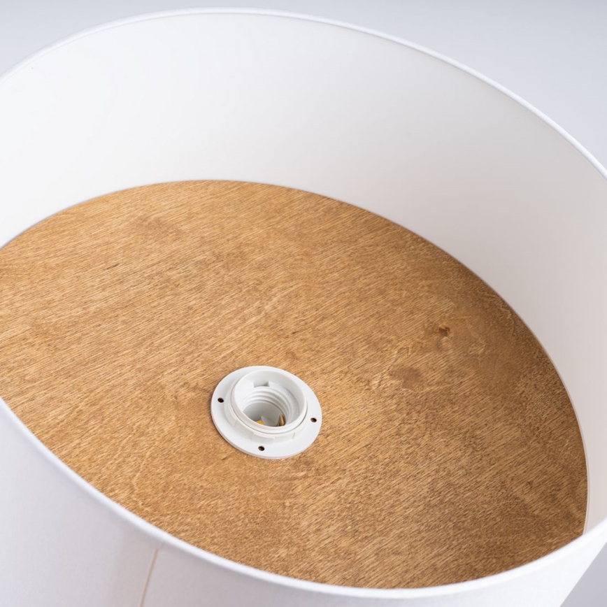 Plafón TELESTO 1xE27/15W/230V diá. 35 cm blanco/beige