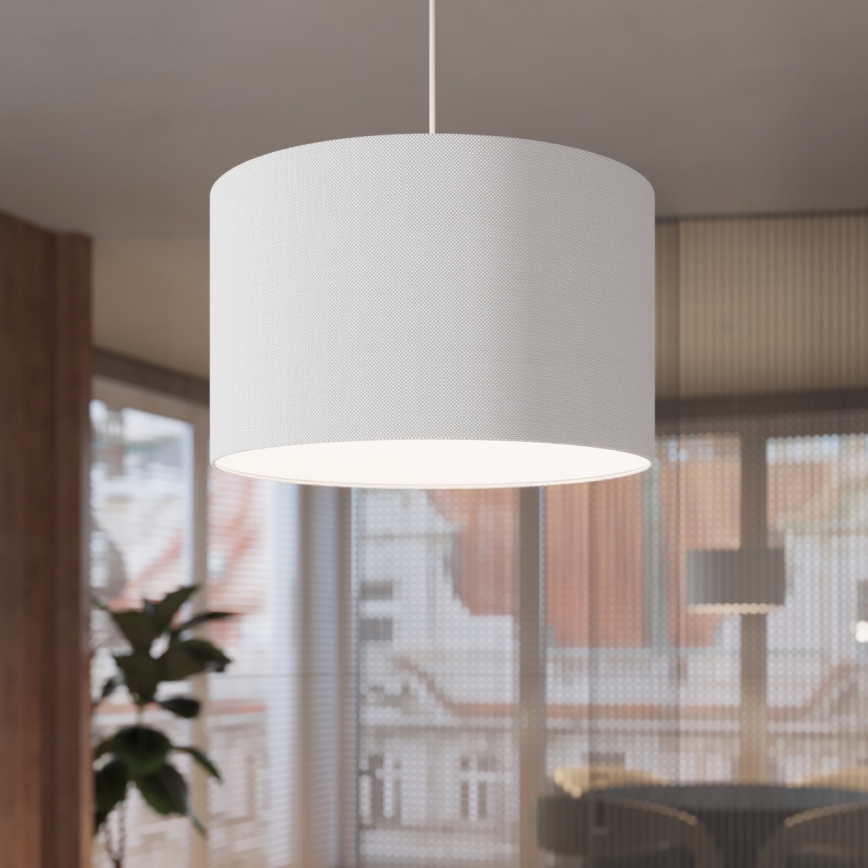 Lámpara colgante NOVA 1xE27/15W/230V diá. 30 cm blanco