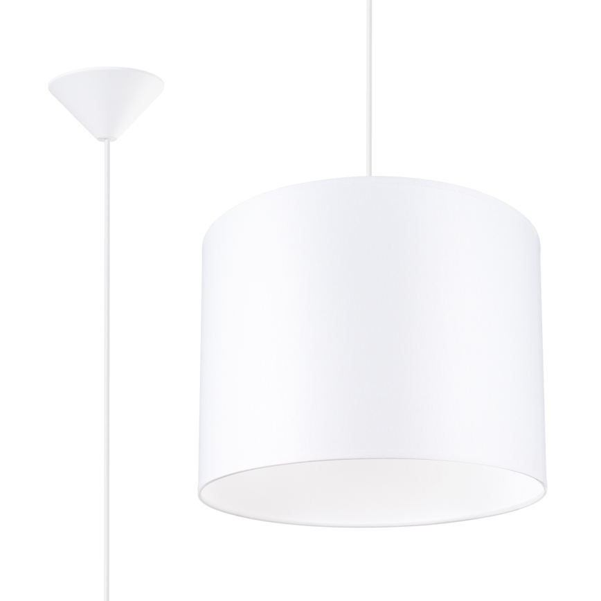 Lámpara colgante NOVA 1xE27/15W/230V diá. 30 cm blanco