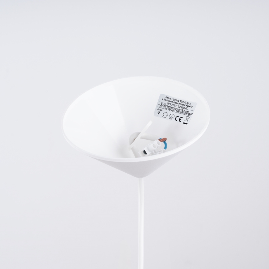 Lámpara colgante NOVA 1xE27/15W/230V diá. 30 cm blanco