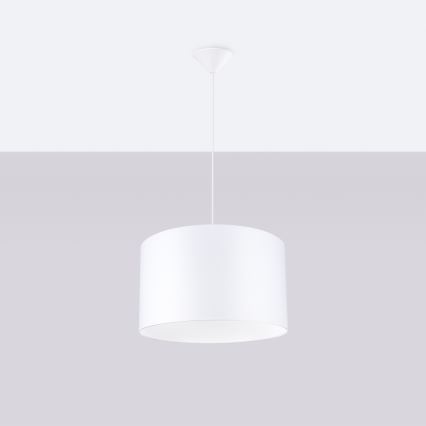 Lámpara colgante NOVA 1xE27/15W/230V diá. 40 cm blanco