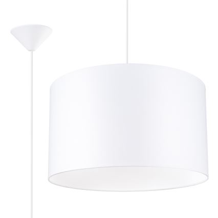 Lámpara colgante NOVA 1xE27/15W/230V diá. 40 cm blanco