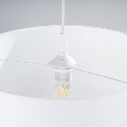 Lámpara colgante NOVA 1xE27/15W/230V diá. 40 cm blanco