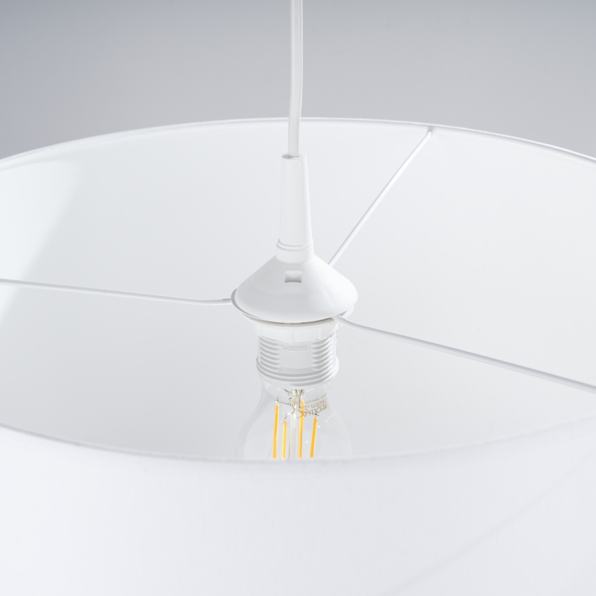 Lámpara colgante NOVA 1xE27/15W/230V diá. 40 cm blanco