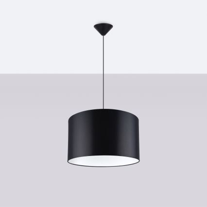 Lámpara colgante NOVA 1xE27/15W/230V diá. 40 cm negro