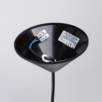 Lámpara colgante NOVA 1xE27/15W/230V diá. 40 cm negro