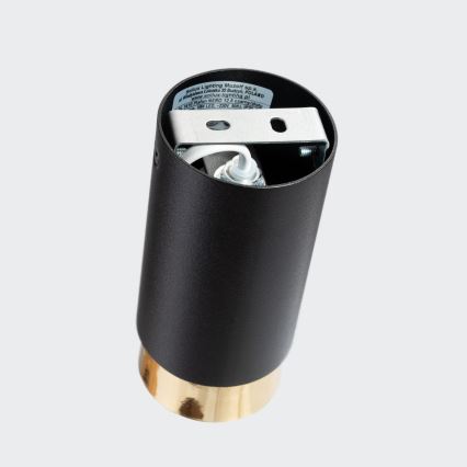 Foco NERO 1xGU10/10W/230V 12,5 cm negro/dorado