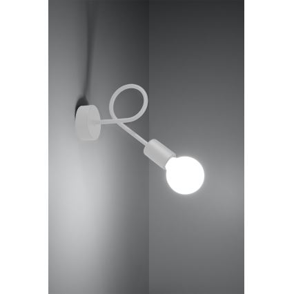 Aplique LOOP 1xE27/15W/230V blanco