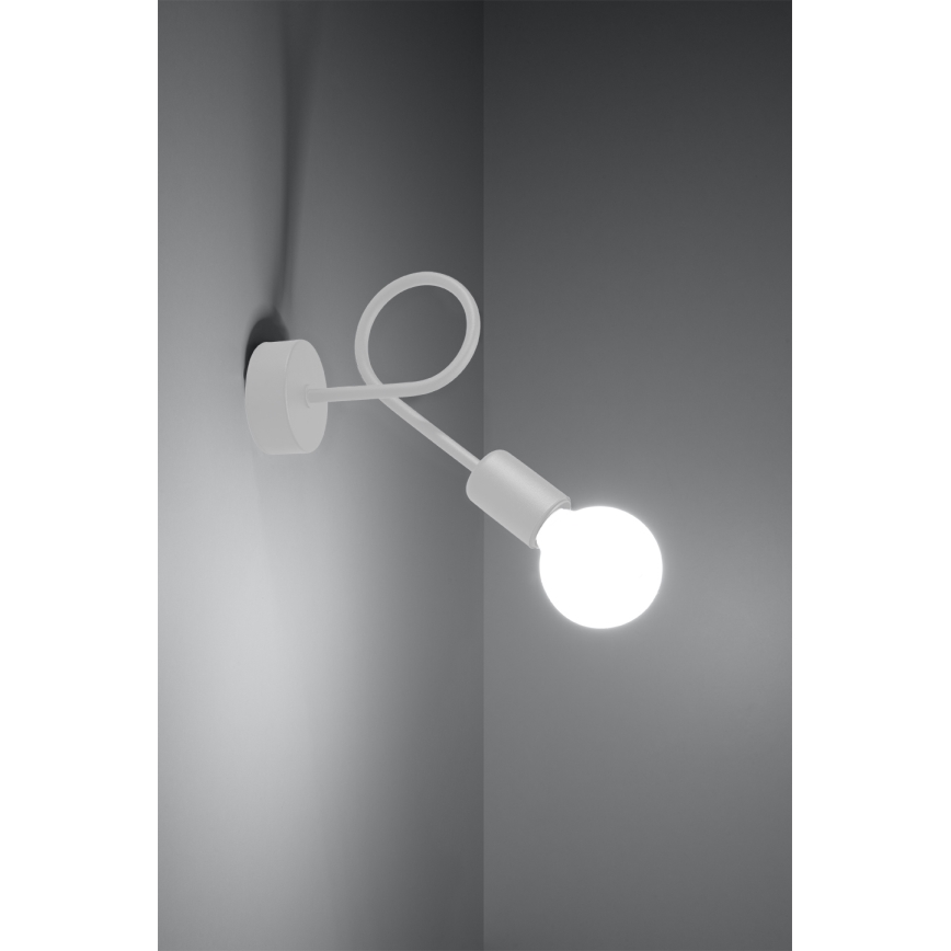 Aplique LOOP 1xE27/15W/230V blanco