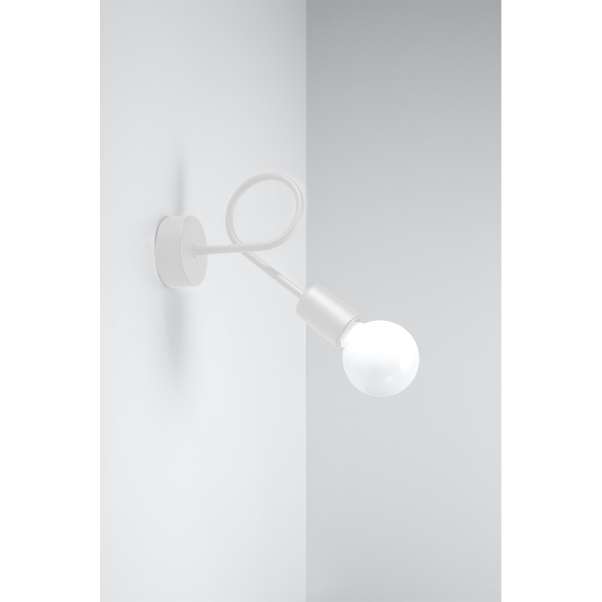 Aplique LOOP 1xE27/15W/230V blanco