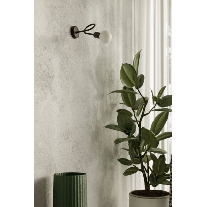 Aplique LOOP 1xE27/15W/230V negro