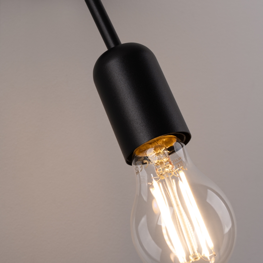 Aplique LOOP 1xE27/15W/230V negro