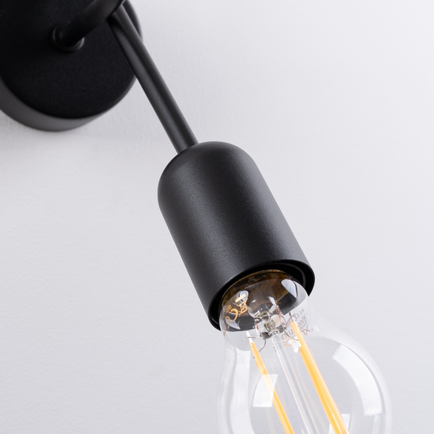 Aplique LOOP 1xE27/15W/230V negro