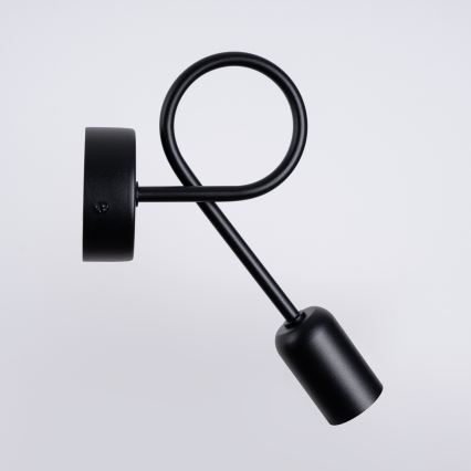 Aplique LOOP 1xE27/15W/230V negro