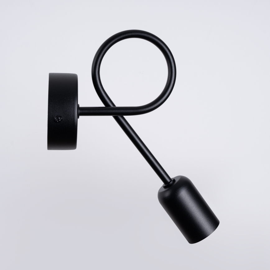 Aplique LOOP 1xE27/15W/230V negro