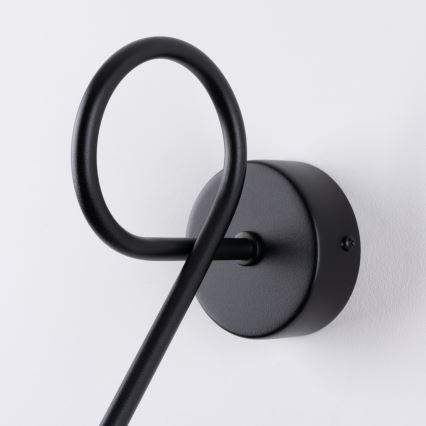 Aplique LOOP 1xE27/15W/230V negro