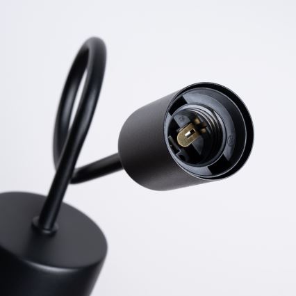 Aplique LOOP 1xE27/15W/230V negro