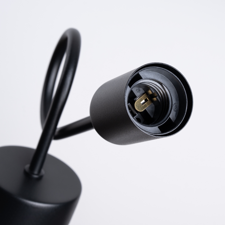 Aplique LOOP 1xE27/15W/230V negro