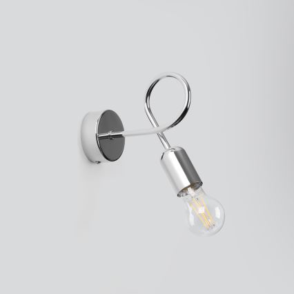 Aplique LOOP 1xE27/15W/230V cromo brillante