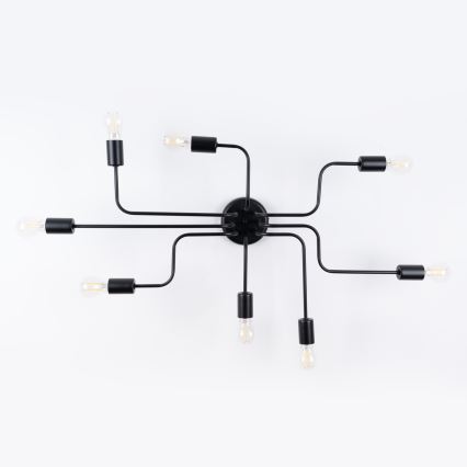 Lámpara de techo VECTOR 8xE27/15W/230V negro