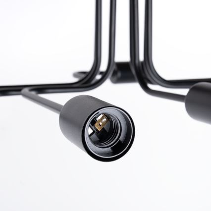 Lámpara de techo VECTOR 8xE27/15W/230V negro