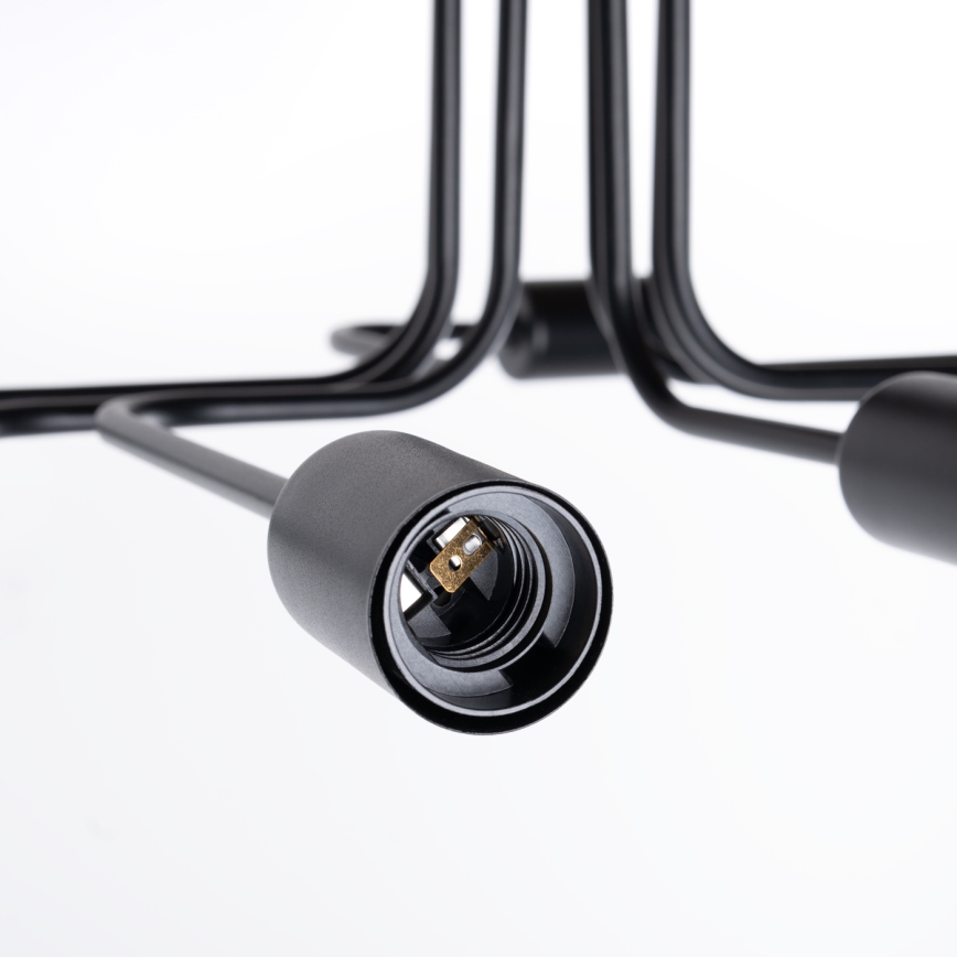 Lámpara de techo VECTOR 8xE27/15W/230V negro