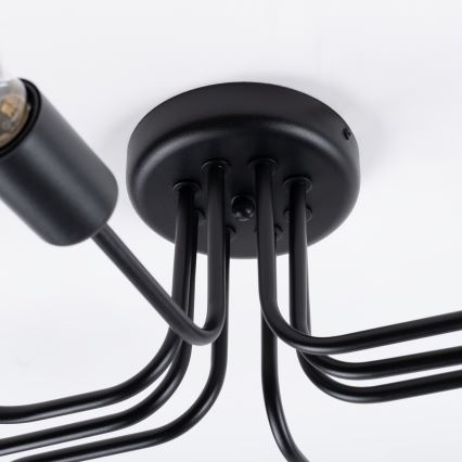 Lámpara de techo VECTOR 8xE27/15W/230V negro