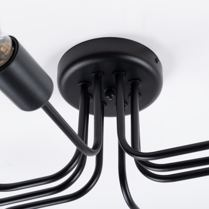Lámpara de techo VECTOR 8xE27/15W/230V negro