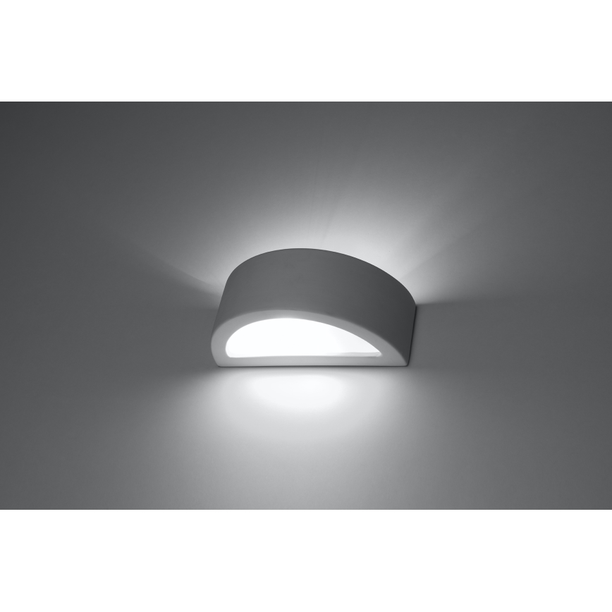 Aplique ATENA 1xE27/15W/230V 20 cm blanco
