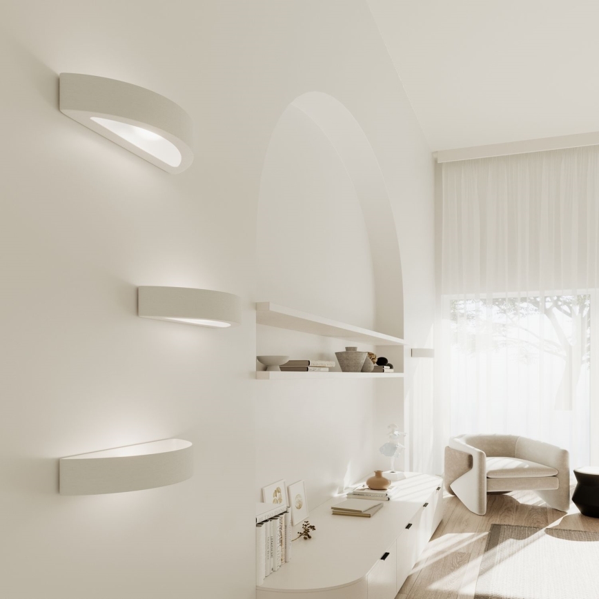 Aplique ATENA 1xE27/15W/230V 20 cm blanco