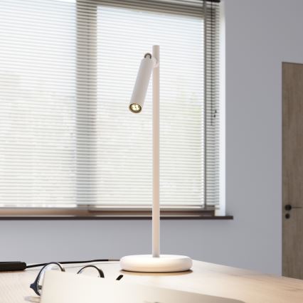 Lámpara de mesa PASTELO 1xG9/8W/230V blanco