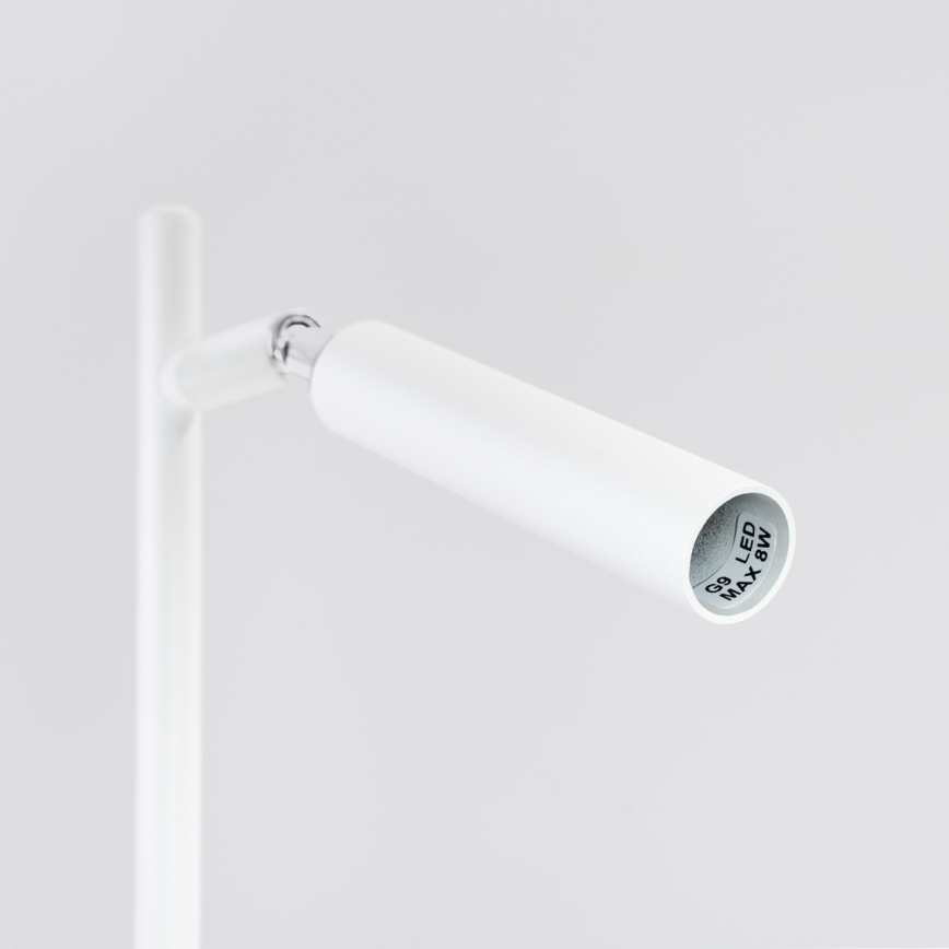 Lámpara de mesa PASTELO 1xG9/8W/230V blanco
