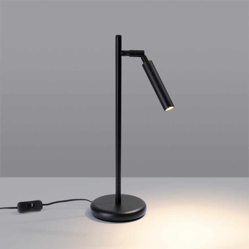 Lámpara de mesa PASTELO 1xG9/8W/230V negro
