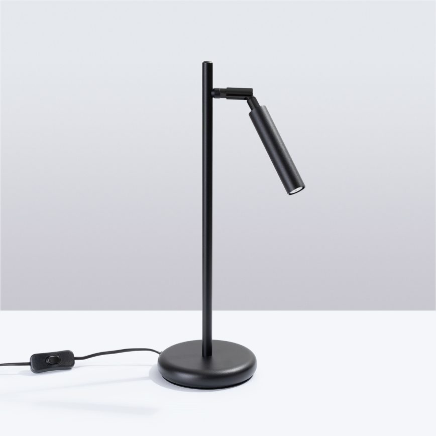 Lámpara de mesa PASTELO 1xG9/8W/230V negro