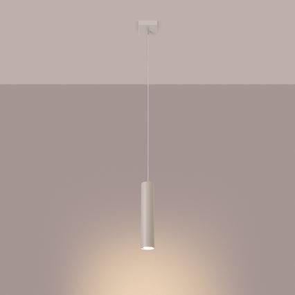 Lámpara colgante LAGOS 1xGU10/10W/230V color crema